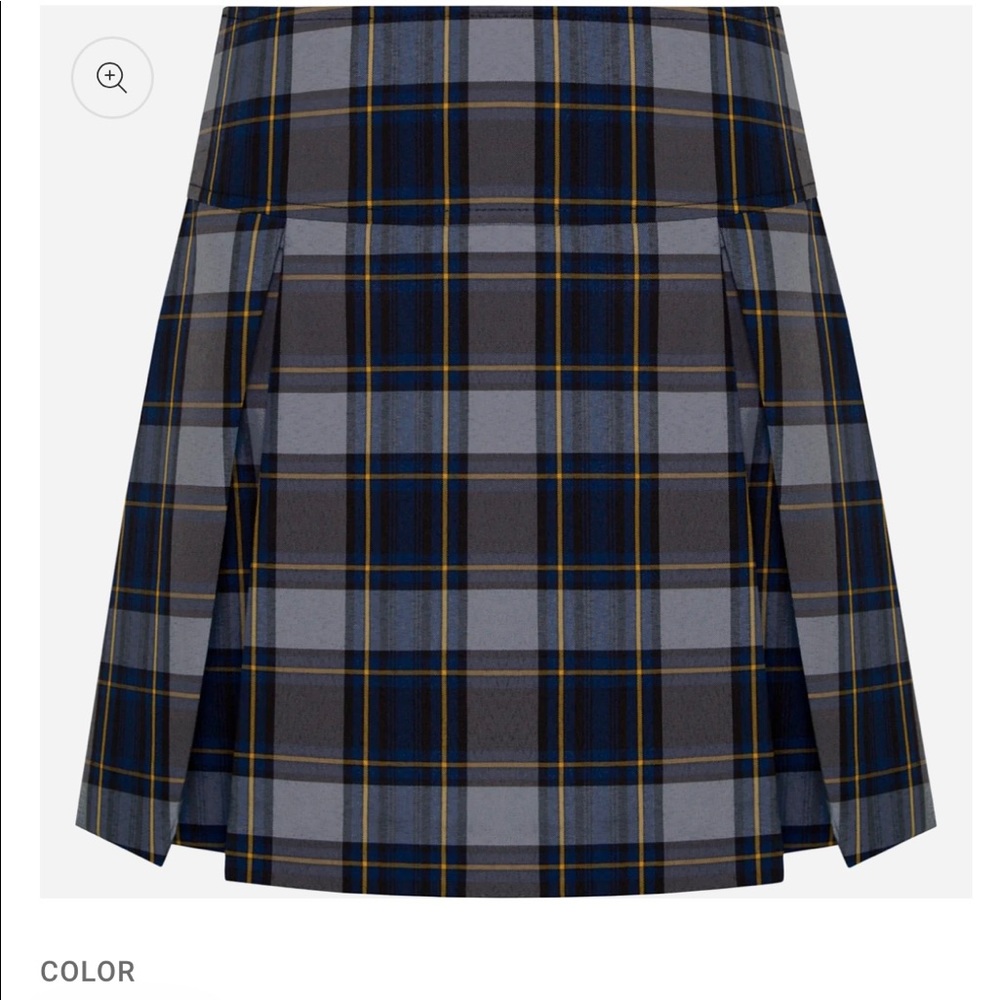 Brand New Dennis Drop Yoke Plaid Skirt Size J1